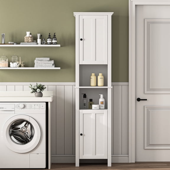 Customizable Storage Solution - Narrow Cabinet for Personalized Living Room Space and Kitchen Storage