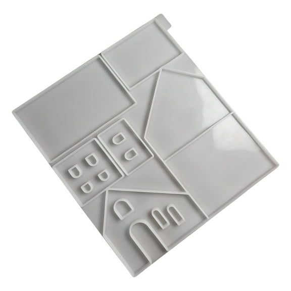Customizable Sturdy Silicone House Shape Mold Set Portable for Stylish Keychains Sturdy and Easy to Use Resin Tools