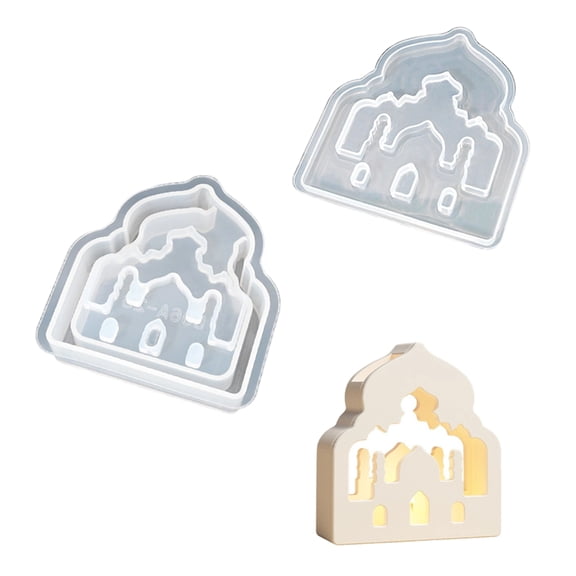 Customizable Sturdy Silicone House Shape Mould Set Portable for Stylish Keychains Sturdy and Easy to Use Resin Tools