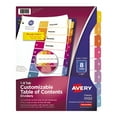 thumbnail image 1 of Avery Ready Index Customizable Table of Contents Multicolor Dividers, 8 Tabs, 1 of 9
