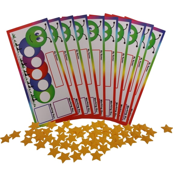 Customizable Token Board Set 10 Pack - Dry Erase Reward System for Ages 3-10
