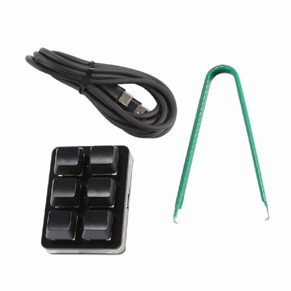Customizable USB Keypad 6 Key Macros Programming RGB Lighting
