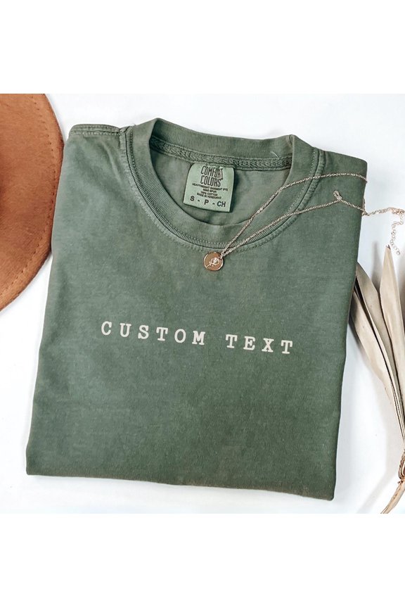 Customizable Unisex Tshirt Custom Lettering Shirt Personalized Gift Idea Create Your Shirt