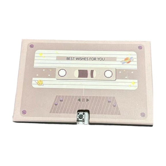 Customizable Voice Recording Cassette Tape Gift - 30/60/300 Second Message Recorder for Couples, Friends, Family - Unique Sound Greeting Card