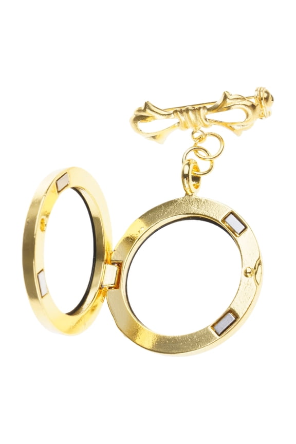 Customizable Wedding Picture Pin Photo Frame Lapel Pin Lacy Oval Shape Brooch Jewelry for Christmas