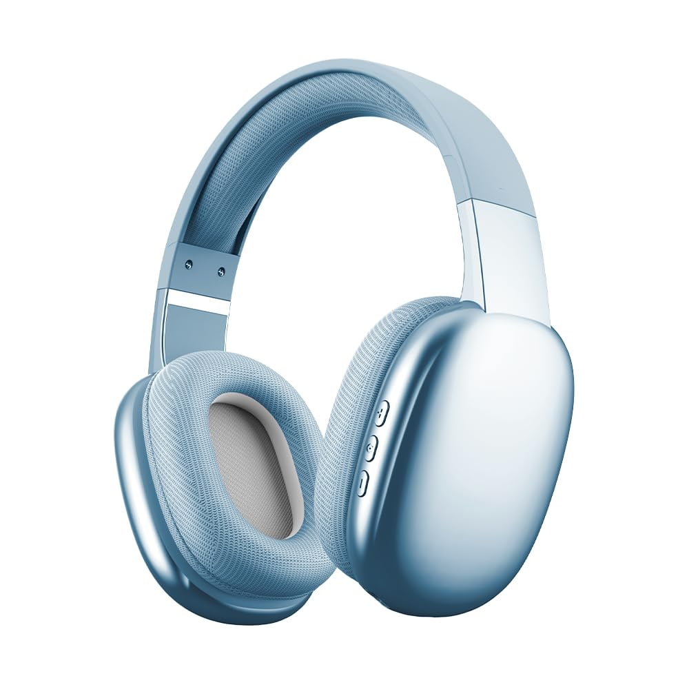 Customizable Wireless Over-Ear Bluetooth Headphones with Microphone - Noise-Canceling Headset for Travel, Home, Work, TV, PC, Gaming, Cellphone (Pink)
