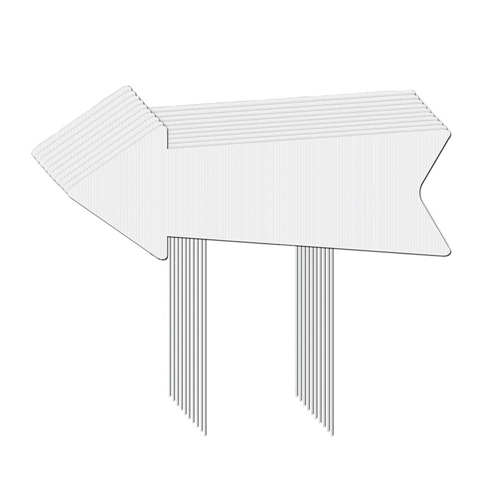 Customizable Yard Stakes 5-Pack, 15In Ground Signs, for Your Own House Numbers & Landscape Design