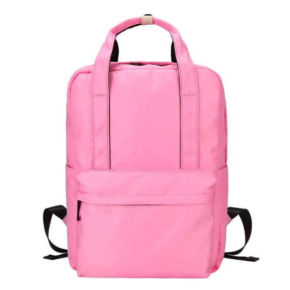 Customizable logo backpack women's trend school bag middle school students leisure travel neutral solid color Oxford cloth backpack