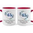 thumbnail image 1 of Customizaholic 45th Wedding Anniversary Personalized Couple Mug – Custom Names & Date Anniversary Coffee Mug Gift, 1 of 5