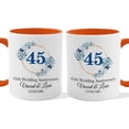 thumbnail image 1 of Customizaholic 45th Wedding Anniversary Personalized Couple Mug – Custom Names & Date Anniversary Coffee Mug Gift, 1 of 5
