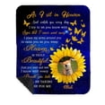 thumbnail image 1 of Customizaholic A Hug From Heaven Personalized Memorial Blanket, Sympathy Gift with Photo, In Loving Memory Remembrance Throw, 1 of 8