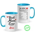 thumbnail image 1 of Customizaholic Best Mom Ever Mug – Personalized Custom Name Coffee Cup – Mother’s Day Gift, 1 of 6