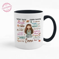 Customizaholic Bible Verse Coffee Mug, Religious Gifts, Christian Coffee Mugs, God Coffee Mug