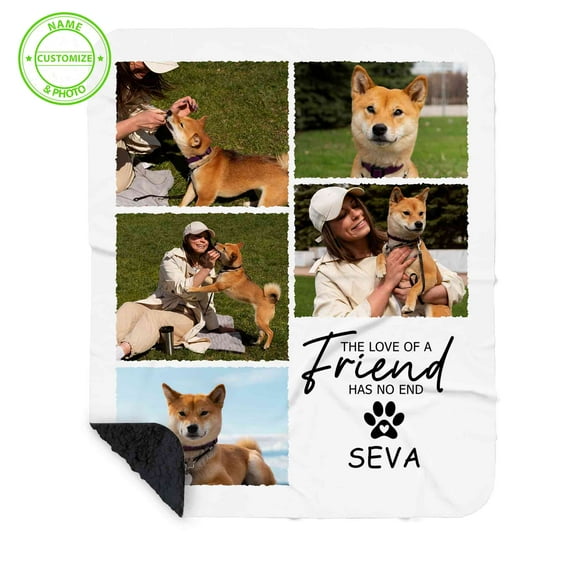 Customizaholic Blanket Pictures Customized, Custom Dog Photo Blanket, Photo Blanket, Dog Blanket, Cat Blanket, Pet Blanket