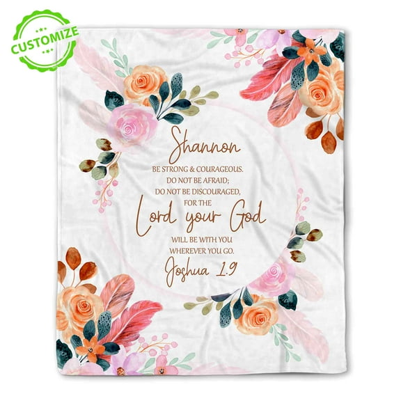 Customizaholic Christian Blanket, Custom Name Blanket, Bible Blanket, Custom Blanket With Name, Personalized Blankets For Adults, Blanket With Names Personalized