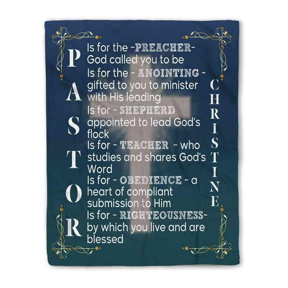 Customizaholic Christian Blanket, Custom Name Blanket, Scripture Blanket, Bible Verse Blanket