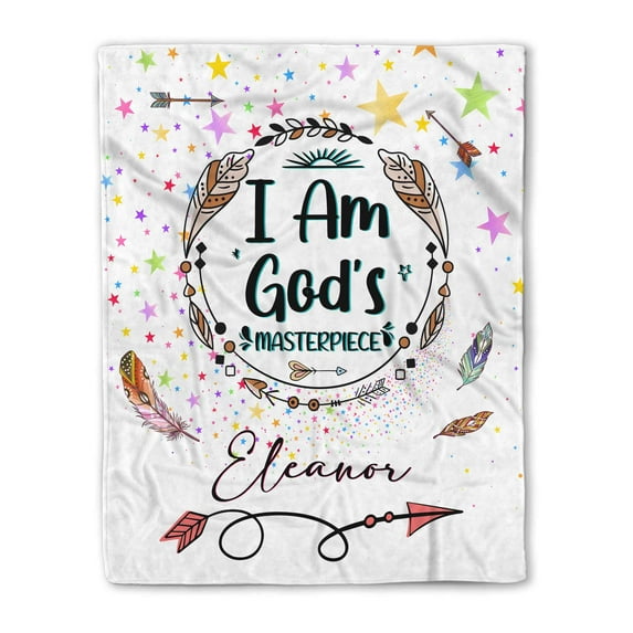 Customizaholic Custom Blanket Personalized, Prayer Blanket, Scripture Blanket, Bible Verse Blanket, Jesus Blanket