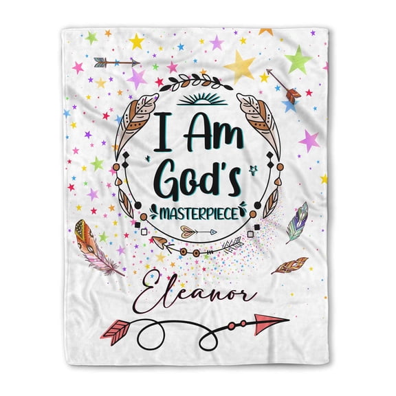 Customizaholic Custom Blanket Personalized, Prayer Blanket, Scripture Blanket, Bible Verse Blanket, Jesus Blanket