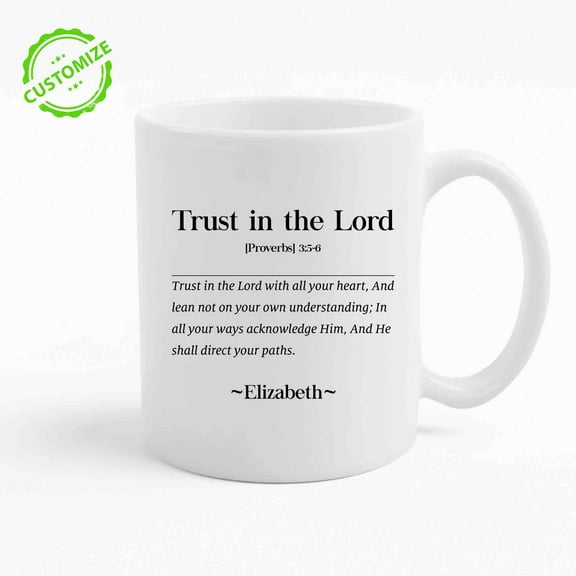 Customizaholic Custom Coffee Mugs Personalized, Bible Verse Coffee Mug, Religious Gifts, Christian Coffee Mugs, God Coffee Mug