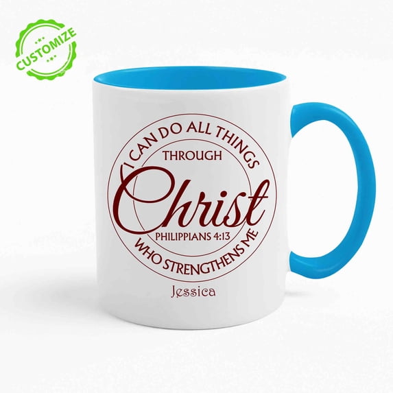 Customizaholic Custom Coffee Mugs Personalized, Bible Verse Coffee Mug, Religious Gifts, Christian Coffee Mugs, God Coffee Mug