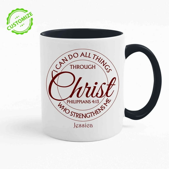 Customizaholic Custom Coffee Mugs Personalized, Bible Verse Coffee Mug, Religious Gifts, Christian Coffee Mugs, God Coffee Mug