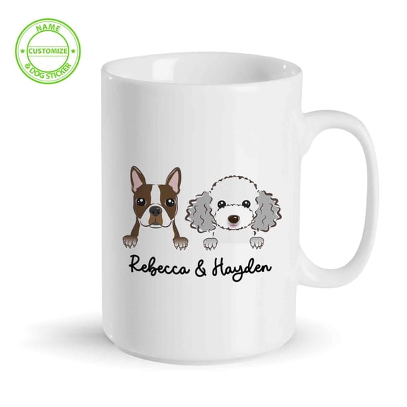 Customizaholic Custom Mug, dog mugs, Dog Mom Mug, Dog Coffee Mug, Dog Owner Gifts, Animal Mug