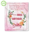 thumbnail image 1 of Customizaholic Custom Name Blanket, Birthday Blanket, 90th Birthday Blanket, Happy Birthday Blanket, Birthday Gift For Mom, 90th Birthday Gifts For Women, 1 of 8