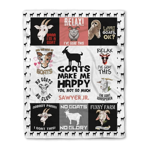 Customizaholic Custom Name Blanket, Goat Blanket, Goat Blankets For Show Goats, Goat Blankets For Cold Weather, Goat Gifts For Goat Lovers