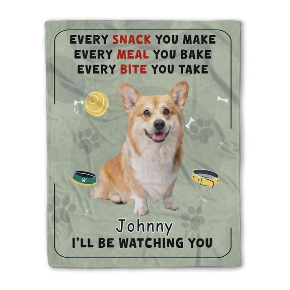 Customizaholic Custom Name Blanket, Photo Blanket, Dog Blanket, Cat Blanket, Pet Blanket, Puppy Blanket