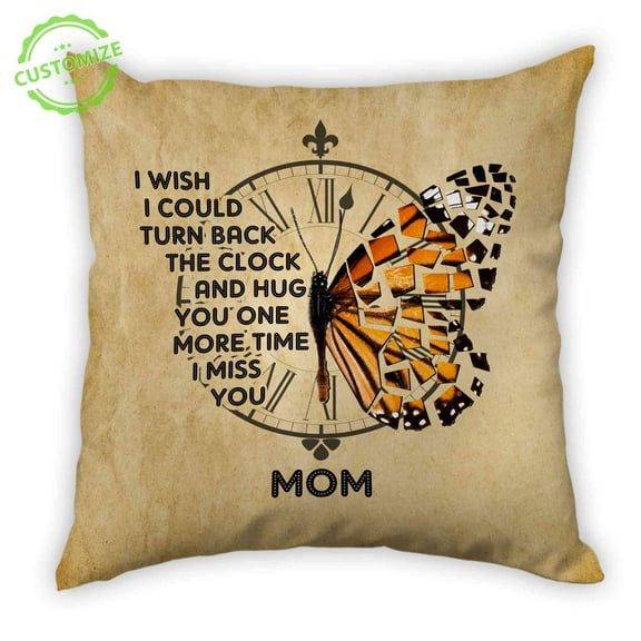Customizaholic Custom Name Pillow, Memorial Pillow, In Loving Memory Pillow, Butterfly Pillow, Sympathy Gifts, Memorial Gift