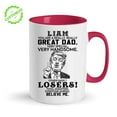 thumbnail image 1 of Customizaholic Funny Custom Name Dad Mug - Great Dad Losers Quote Coffee Cup, Personalized Father’s Day Gift, Gag Gift for Husband, Grandpa, Stepdad, Birthday or Christmas, 1 of 6