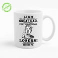 thumbnail image 1 of Customizaholic Funny Custom Name Dad Mug - Great Dad Losers Quote Coffee Cup, Personalized Father’s Day Gift, Gag Gift for Husband, Grandpa, Stepdad, Birthday or Christmas, 1 of 6