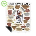 thumbnail image 1 of Customizaholic God Says I Am Blanket, Custom Name Blanket, Gift Blanket, Blankets For Beds, Christian Blanket, Jesus Blanket, Bible Blanket, 1 of 8