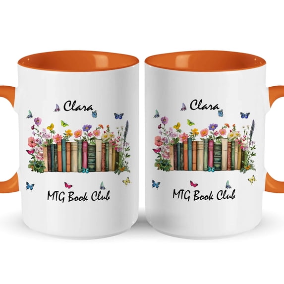 Customizaholic Personalized Book Club Mug – Custom Book Lover Gift Coffee Mug