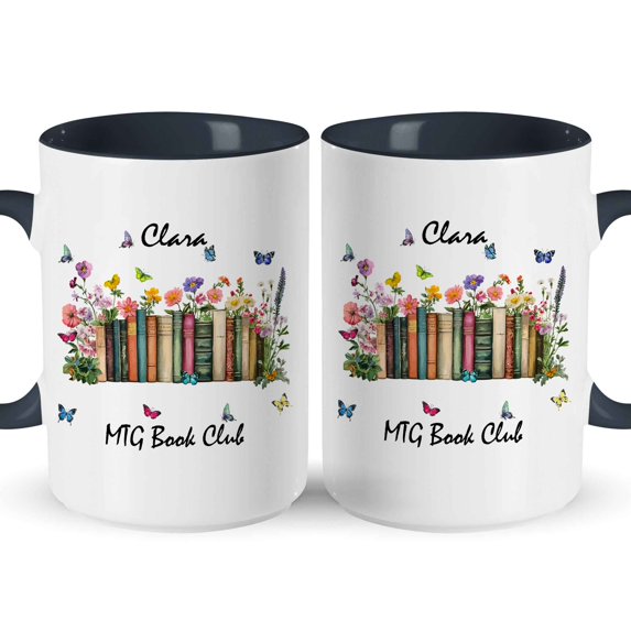 Customizaholic Personalized Book Club Mug – Custom Book Lover Gift Coffee Mug