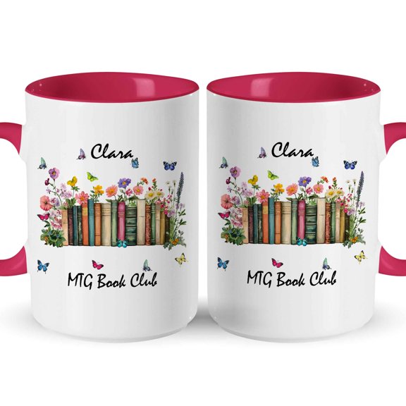 Customizaholic Personalized Book Club Mug – Custom Book Lover Gift Coffee Mug