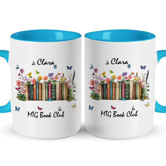 Customizaholic Personalized Book Club Mug – Custom Book Lover Gift Coffee Mug