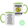 thumbnail image 1 of Customizaholic Personalized Coach Baseball Mug – Custom Name Team Player List Coffee Cup, Sports Coach Appreciation Gift, End of Season Keepsake for Men or Women, 1 of 6