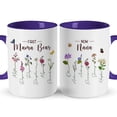 thumbnail image 1 of Customizaholic Personalized First Mom Now Grandma Mug - Birth Flower Garden Design, Custom Family Names Keepsake Gift, 1 of 6