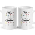 thumbnail image 1 of Customizaholic Personalized First Mom Now Grandma Mug - Floral Birth Flower Design, Custom Names Artwork, Sentimental Family Keepsake Gift, 1 of 5