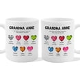 thumbnail image 1 of Customizaholic Personalized Grandma Mug - Birthstone Heart Design, Custom Names and Dates Artwork, Meaningful Family Keepsake Gift, 1 of 6