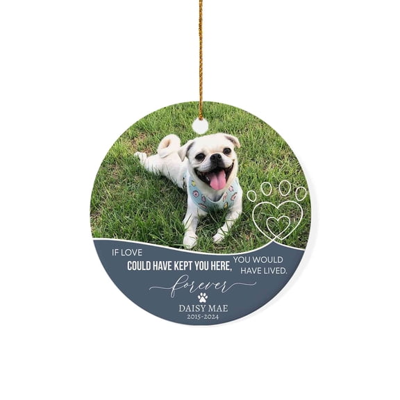 Customizaholic Personalized Memorial Ornaments, Dog Memorial Ornament, Memorial Christmas Ornament, In Loving Memory Ornament, Custom Name Ornaments, Custom Photo Ornament, Pet Memorial Ornament Dog