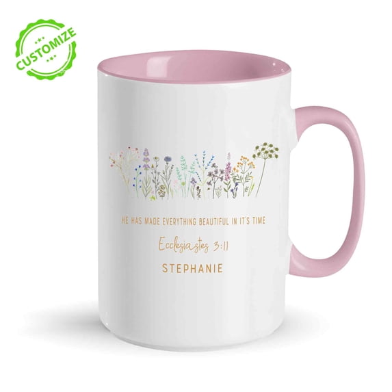Customizaholic Personalized Mugs With Names, Bible Verse Coffee Mug, Religious Gifts, Christian Coffee Mugs, God Coffee Mug