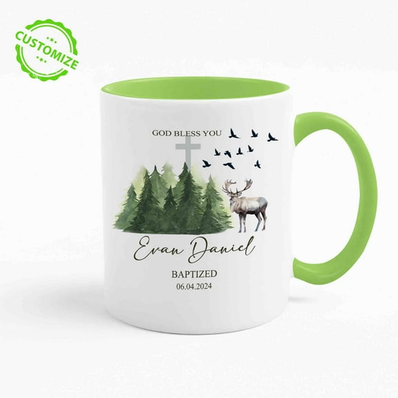 Customizaholic Personalized Mugs With Names, Custom Mug, Baptism Gifts, Custom Mugs With Pictures, Personalized Mugs