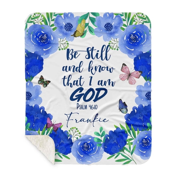 Customizaholic Personalized Name Blanket, Scripture Blanket, Bible Verse Blanket, Jesus Blanket, Healing Blanket, Prayer Blanket