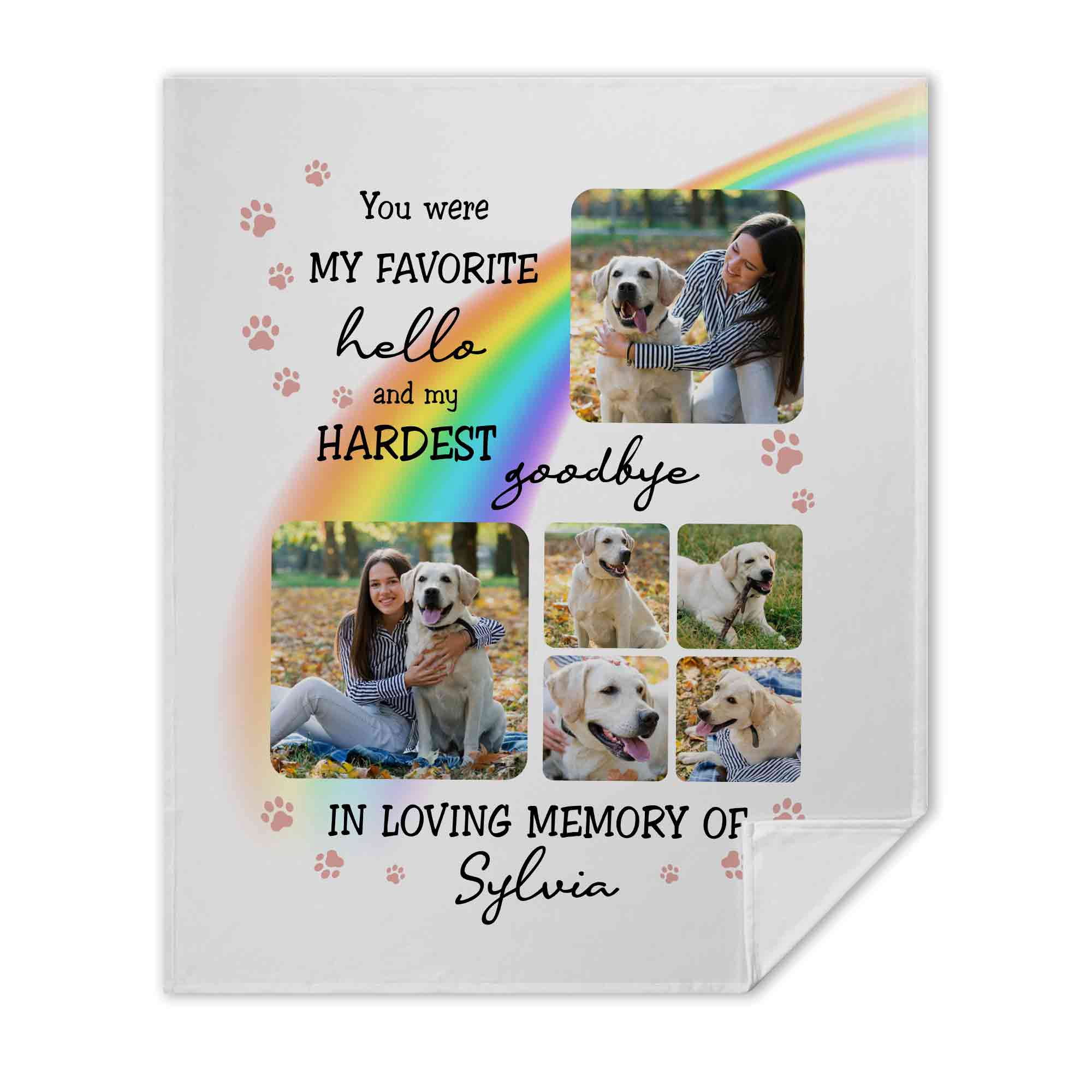Personalized Memorial Dog Quilt/Fleece Blanket - Gift Idea For Dog Lover - I'm Here main image 0