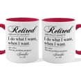 thumbnail image 1 of Customizaholic Personalized Retired Definition Mug - Funny Retirement Quote Design, Custom Name and Year Keepsake Gift, 1 of 5