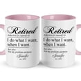 thumbnail image 1 of Customizaholic Personalized Retired Definition Mug - Funny Retirement Quote Design, Custom Name and Year Keepsake Gift, 1 of 5