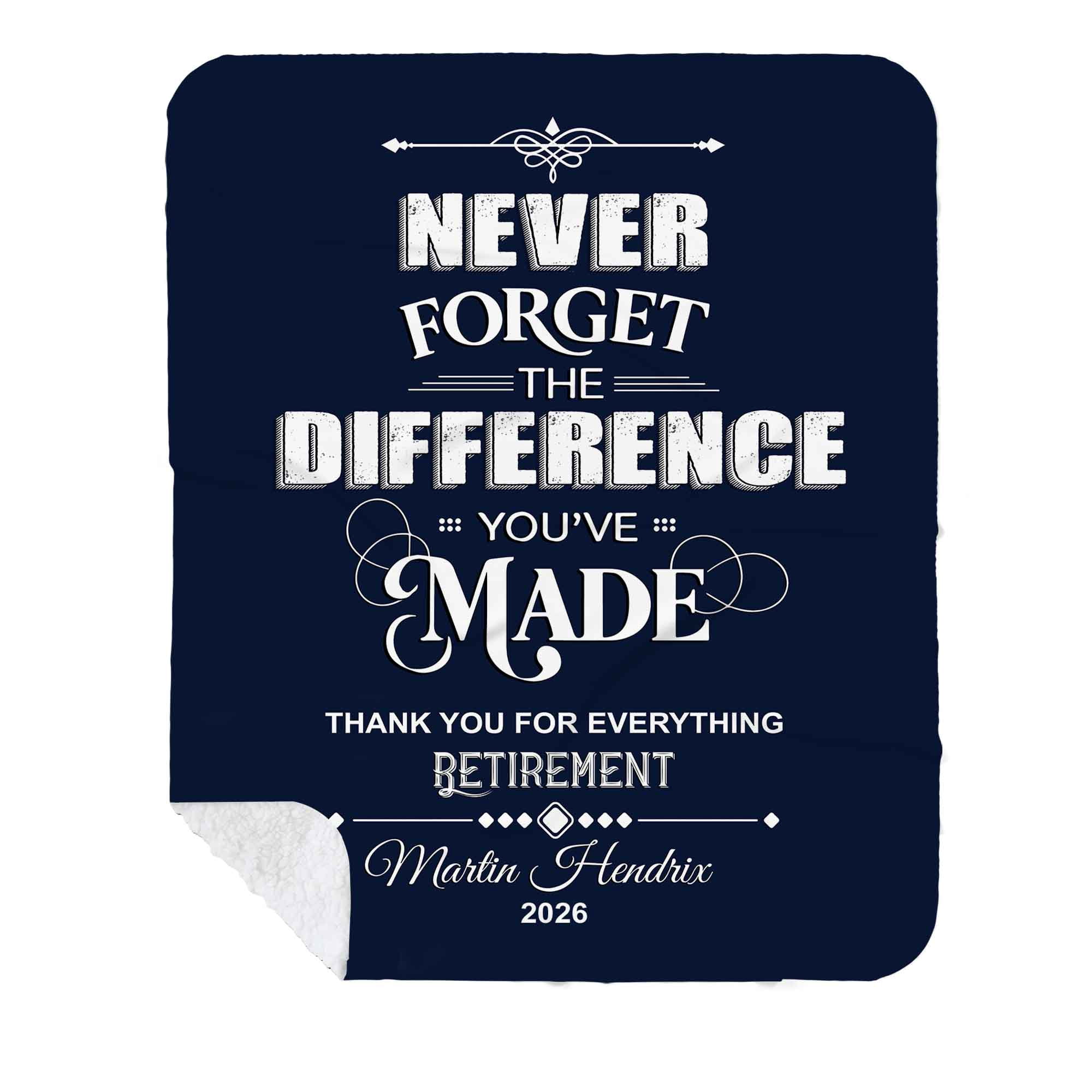Customizaholic Personalized Retirement Blanket with Name and Year ...