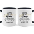 thumbnail image 1 of Customizaholic Personalized Sisters Are Like Stars Mug – Custom Names Sister Gift Coffee Mug, 1 of 5